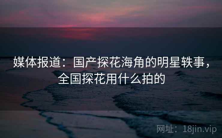 媒体报道：国产探花海角的明星轶事，全国探花用什么拍的