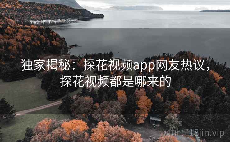 独家揭秘:探花视频app网友热议,探花视频都是哪来的 独家揭秘:探花视频app网友热议,探花视频都是哪来的